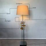 Scandinavian Svend Aage Holm Sorensen Floor Lamp, Denmark 1960s