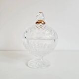 Bonbonnière en cristal Yves Rocher - années 1970