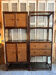 Enfilade étagère rotin vintage