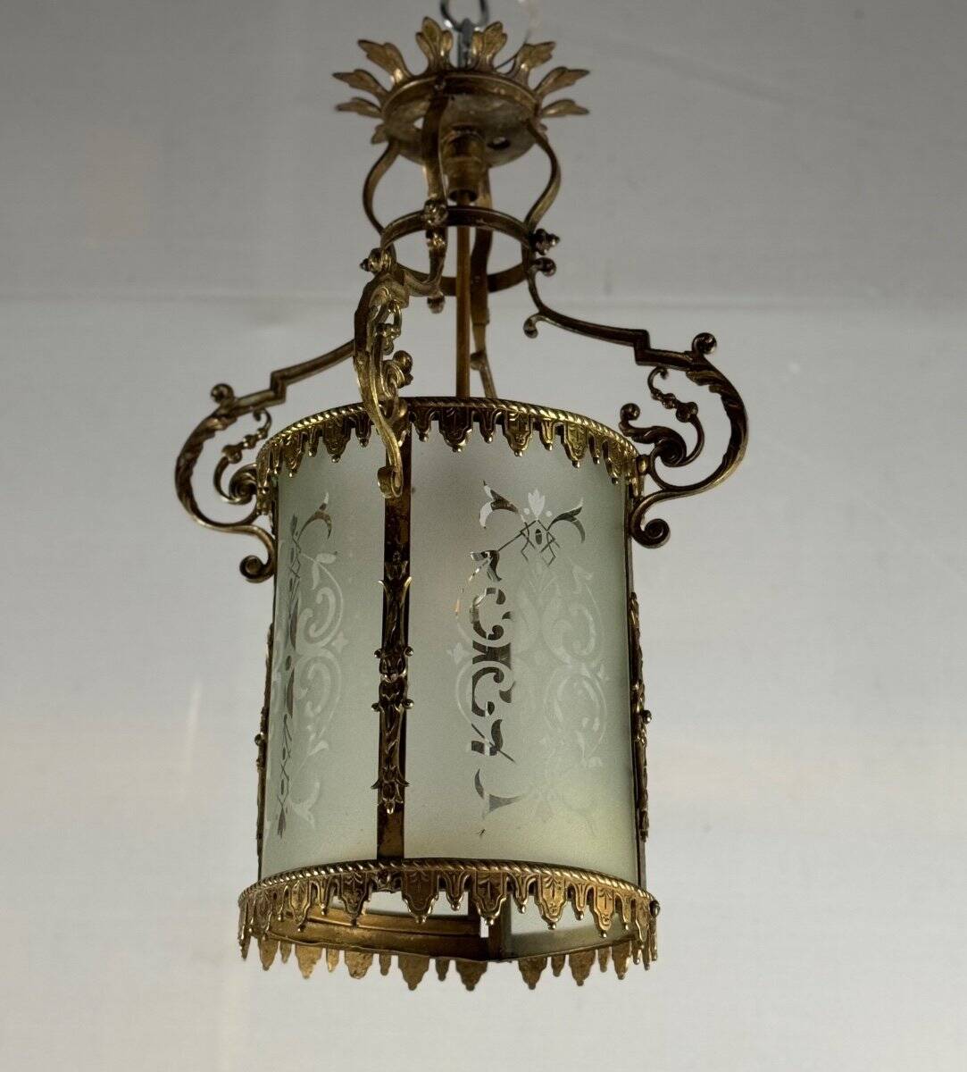Bronze lantern in Napoléon III style circa 1900