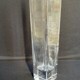 Cristallerie de Vannes le Châtel - Vannes Cristal France - Square vase - Cut crystal