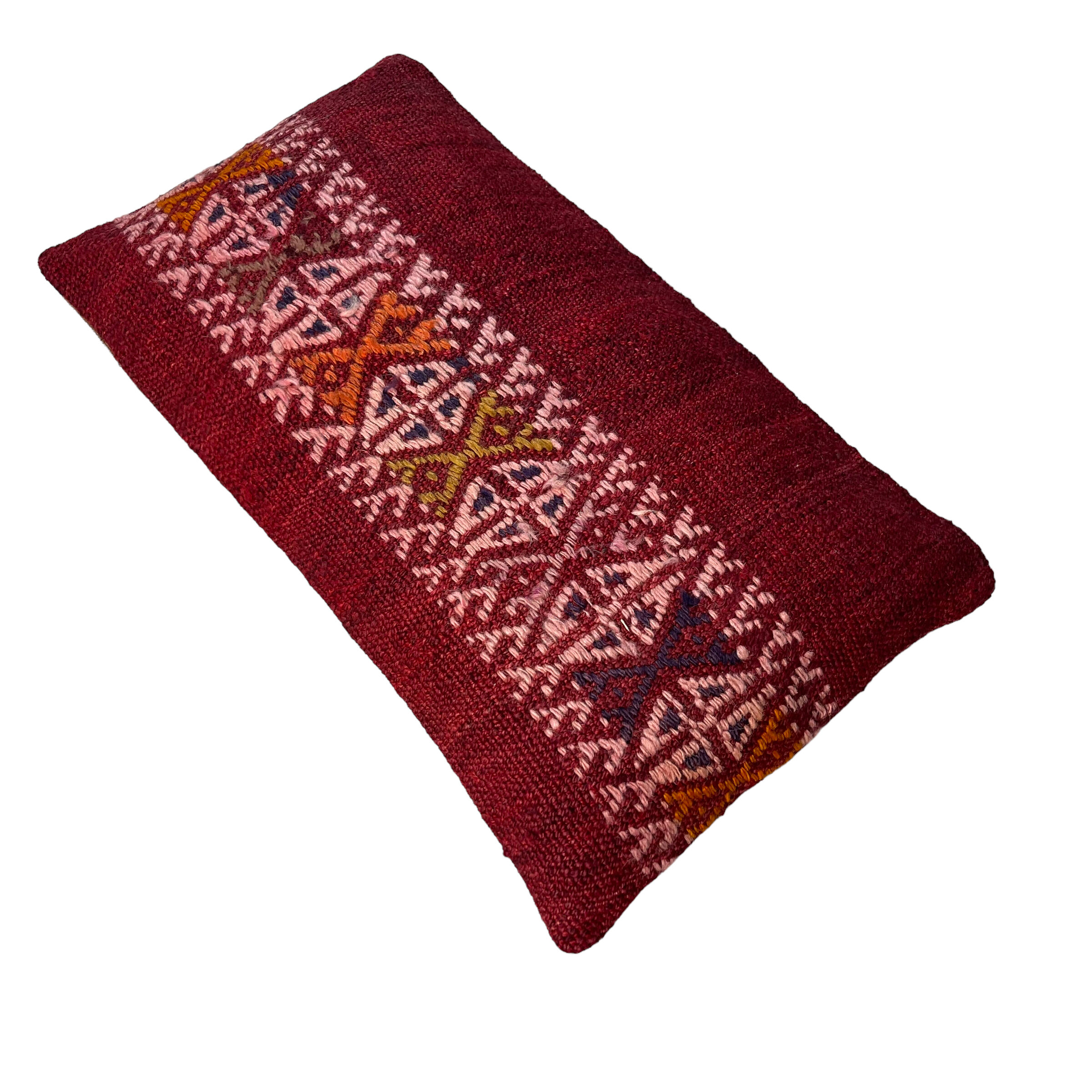 Vintage turkish kilim cushion cover, 30 x 50 cm