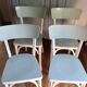 Lot de 4 chaises bistrot Baumann en bois et formica