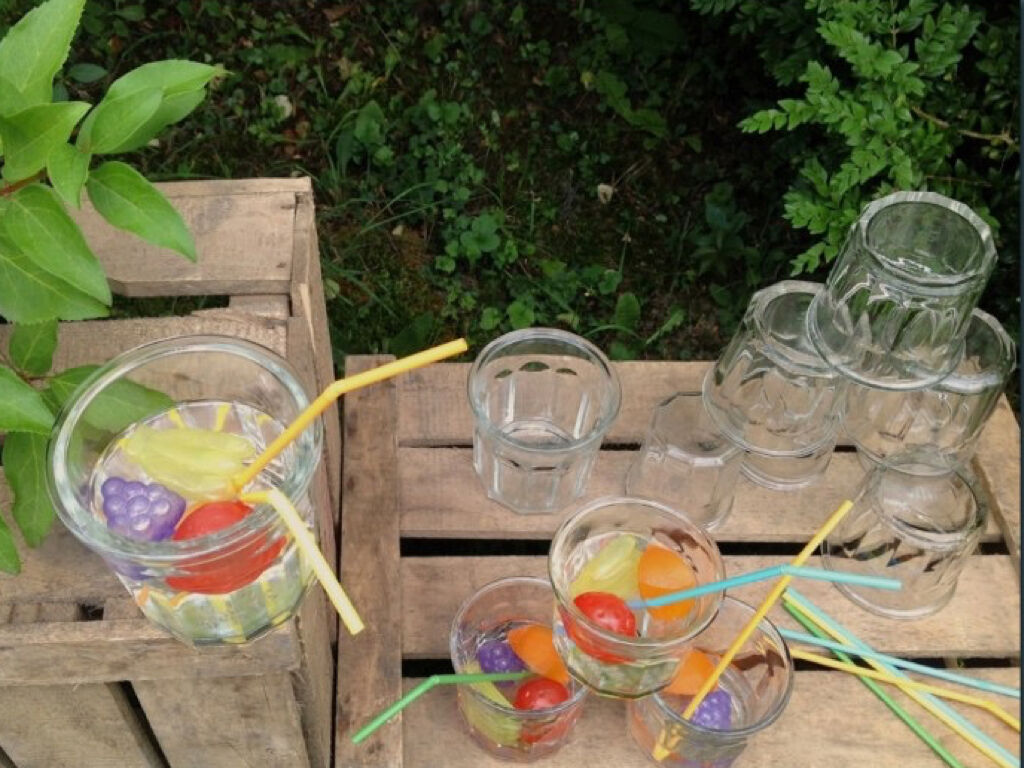 Ensemble de 4 pots à confiture anciens