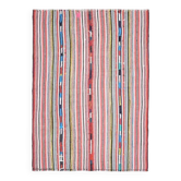 Tapis turc Oushak fait main en laine et coton rose 157x219 des années 1970