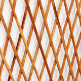 French Bamboo wall coat rack with large mirror, 1960