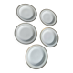5 assiettes creuses en porcelaine de limoges estampillées UC Limoges France
