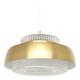 Scandinavian glass lamp, vintage 1970s