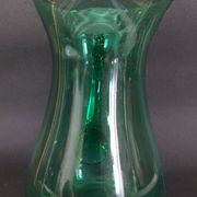 20th century green glass pitcher