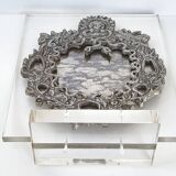 Antique mirror on plexiglass base