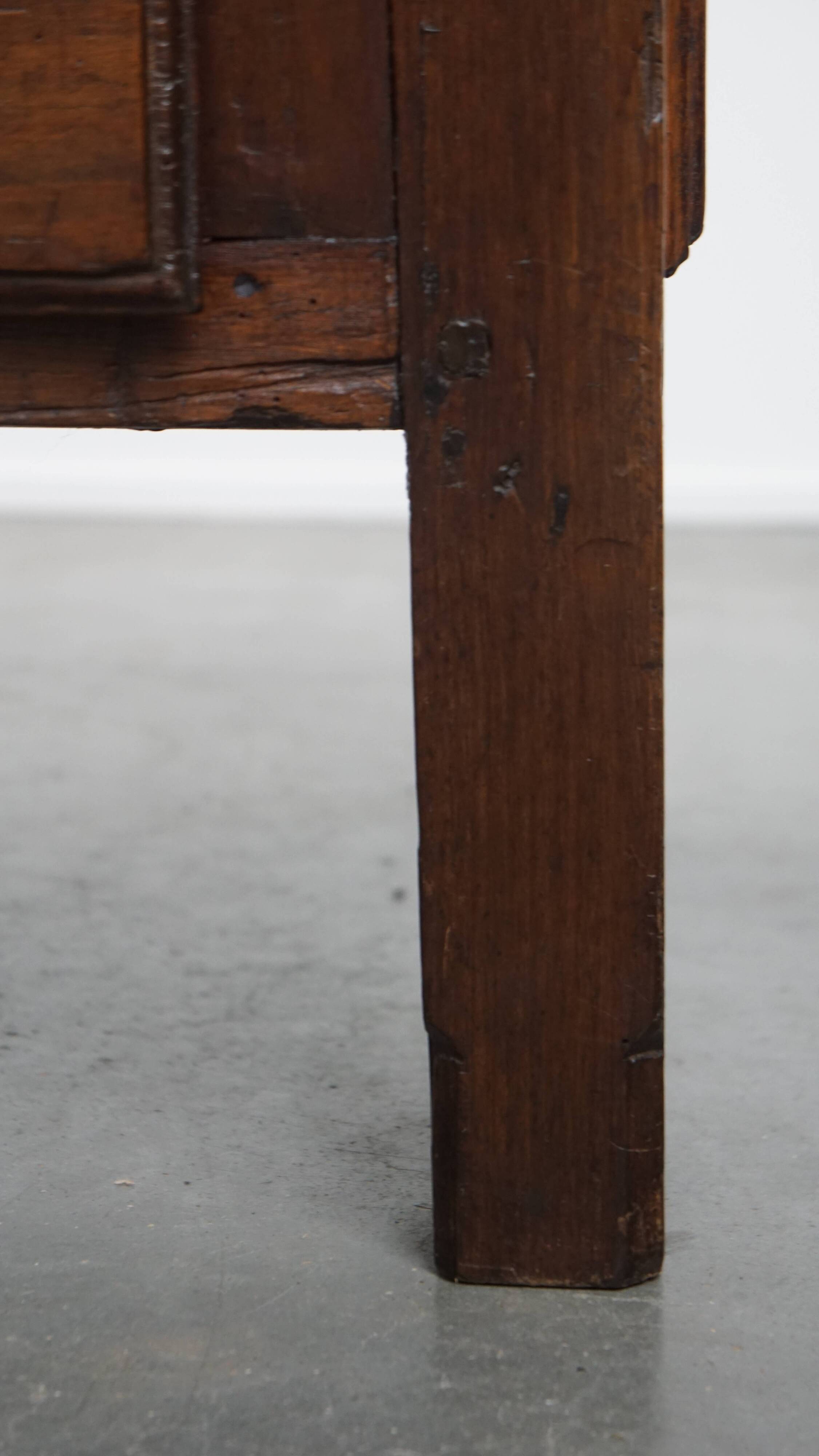Antique South European 18th-Century Coffee Table with Three Drawers