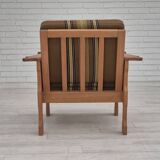 1970s, Danish design, club chair, original very good condition, furniture wool fabric.