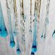 Murano Chandelier Blue Crystal Drops