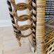 Vintage Peacock Cobra Chair / 1970s  King Rattan Chair in Emmanuelle Style