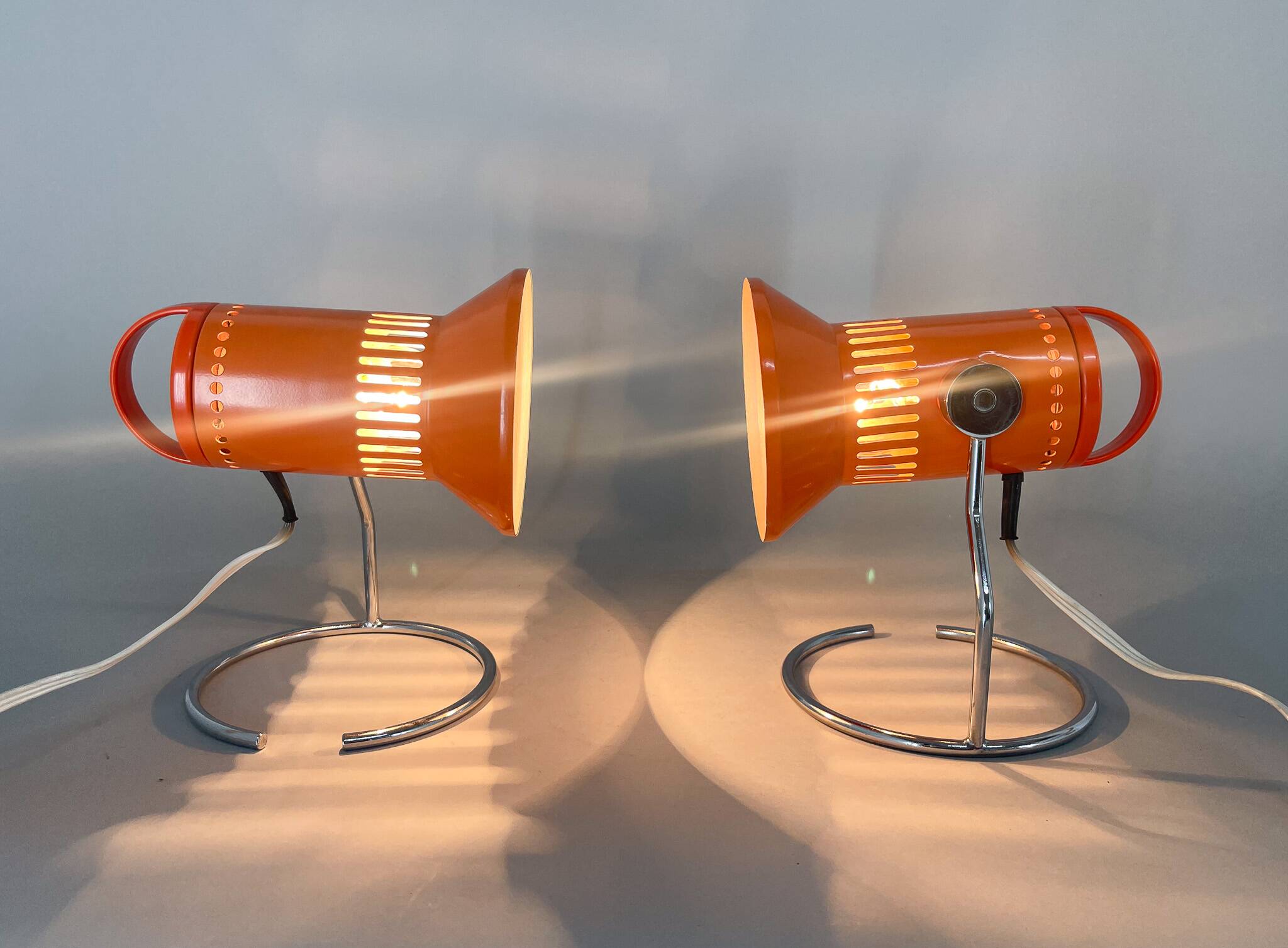 Set of Two Vintage Table Lamps from Chirana, 1970's