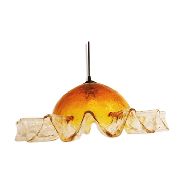 Mazzega murano glass pendant light