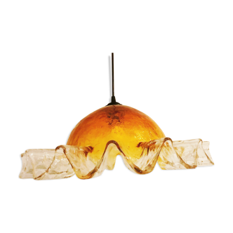 Mazzega murano glass pendant light