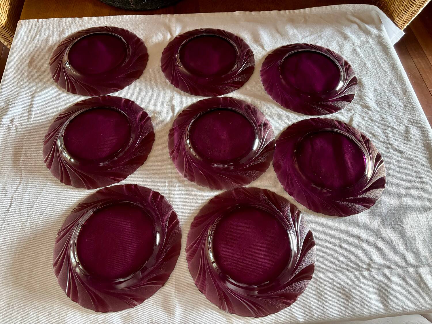 8 assiettes en verre Duralex Bormioli Rocco