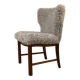 Danish beside chair in grey sheep skin  1940s