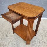 Art Deco Octagonal Console Table with 2 Trays