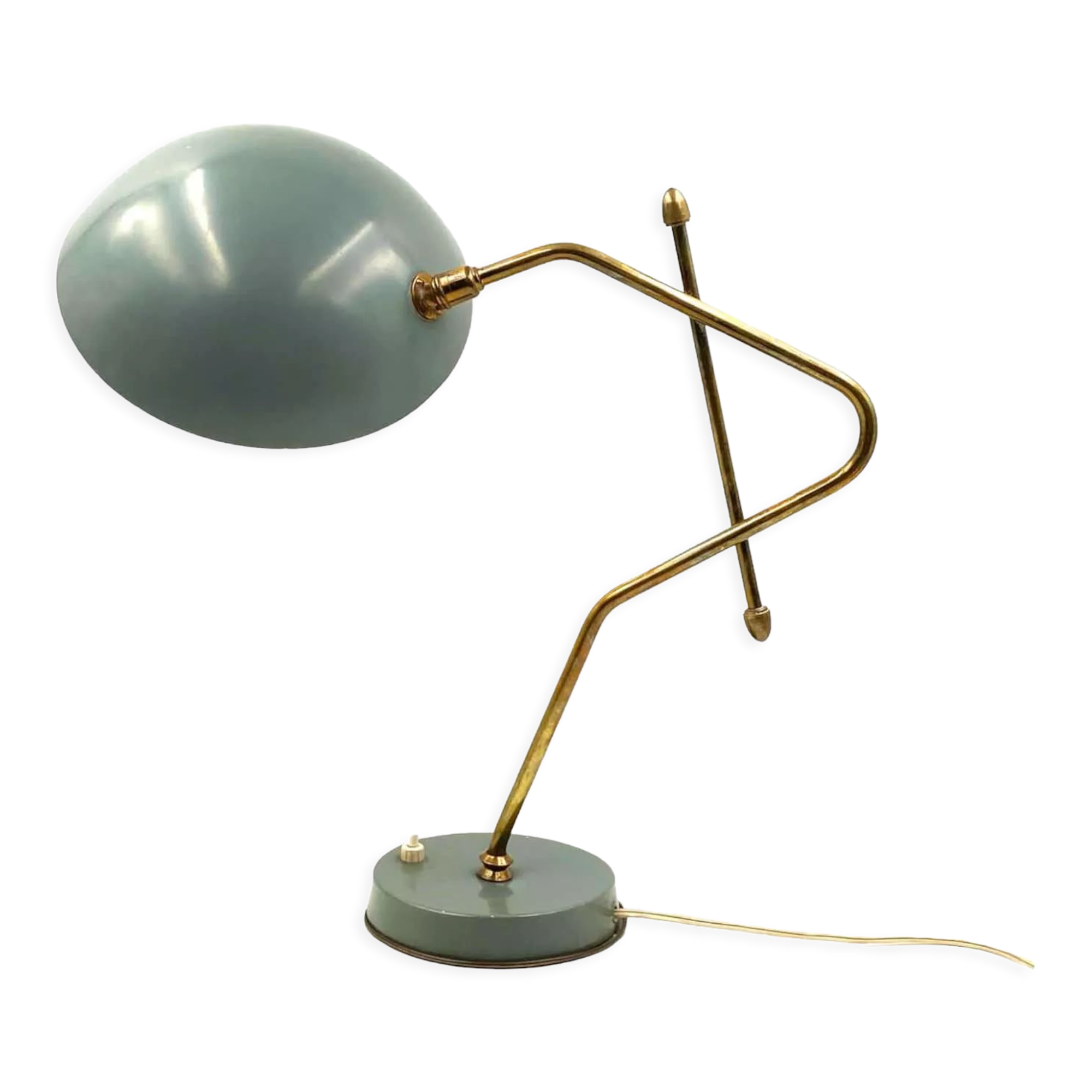 Light blue table lamp, France 1960s