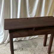 Dark wood secretary desk