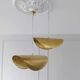 Hammered brass suspension diameter 80