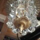 Suspension baladeuse or et verre 1950/70