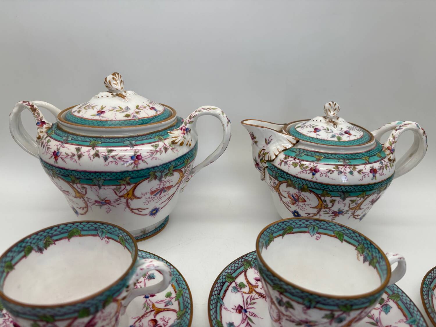 Service à café, Sarreguemines, Minton, 19ème