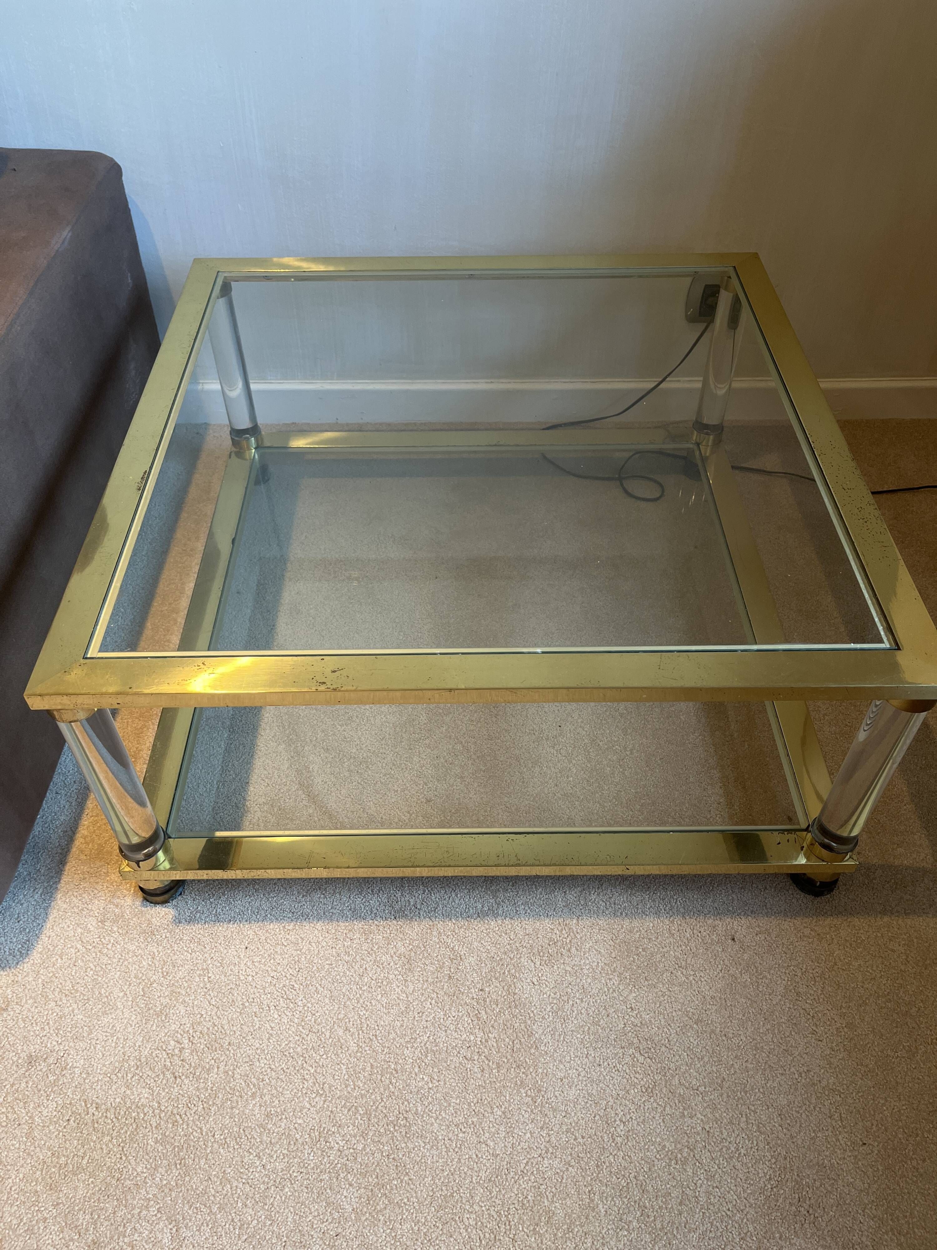 Lot de 2 Tables basses dans le goût de Pierre Vandel