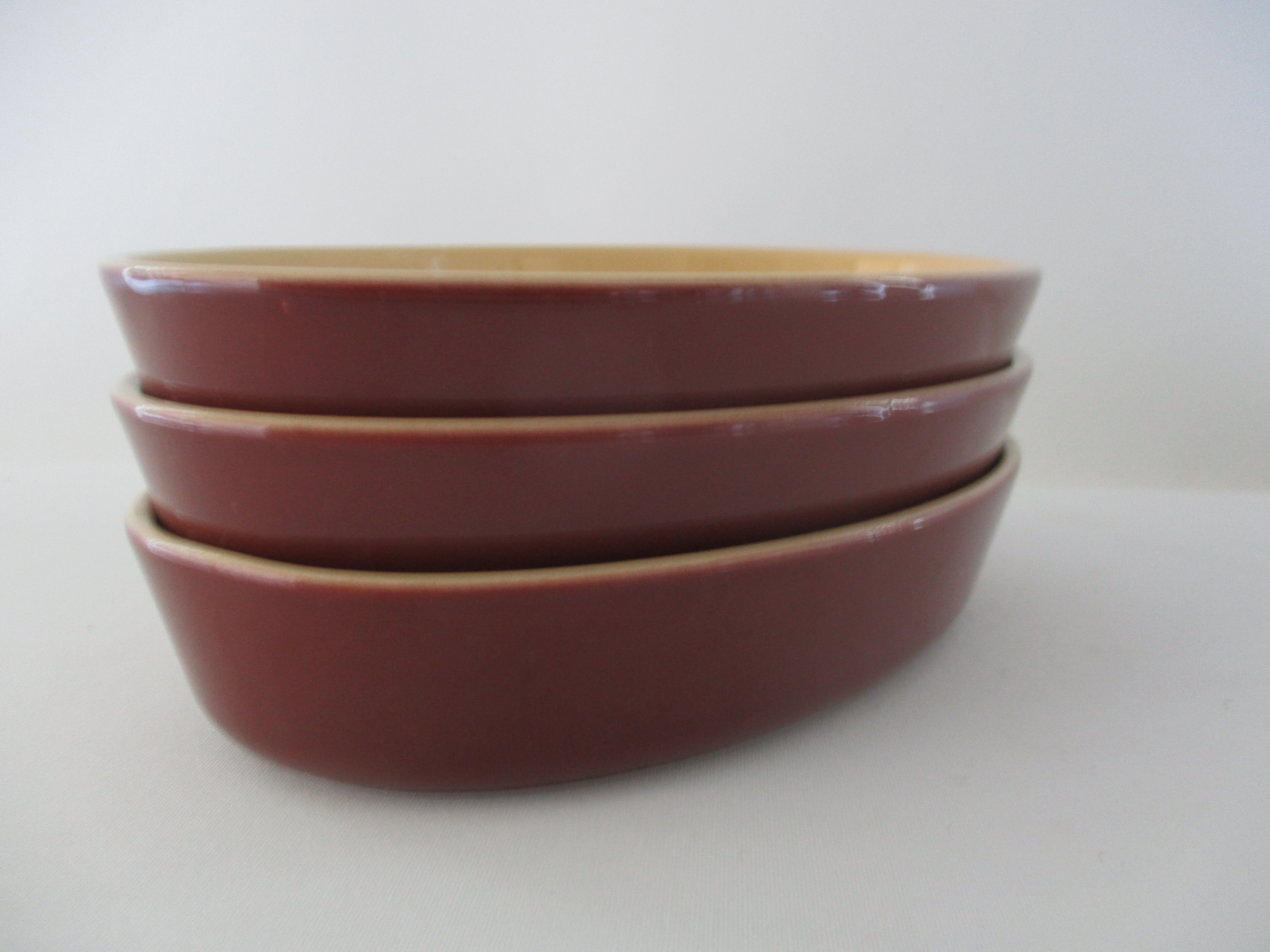 OVAL DISH CARAMEL BROWN - CASSEROLE EMILE HENRY - 26 x 17 CM - NEW (01 08 ) (CB4)