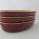 OVAL DISH CARAMEL BROWN - CASSEROLE EMILE HENRY - 26 x 17 CM - NEW (01 08 ) (CB4)