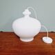Scandinavian pendant light in white opaline, HA Jakobsson, 1960
