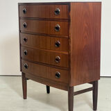 Danish Chest of Drawers in Rosewood by Kai Kristansen 1960s