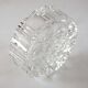 Round crystal ashtray