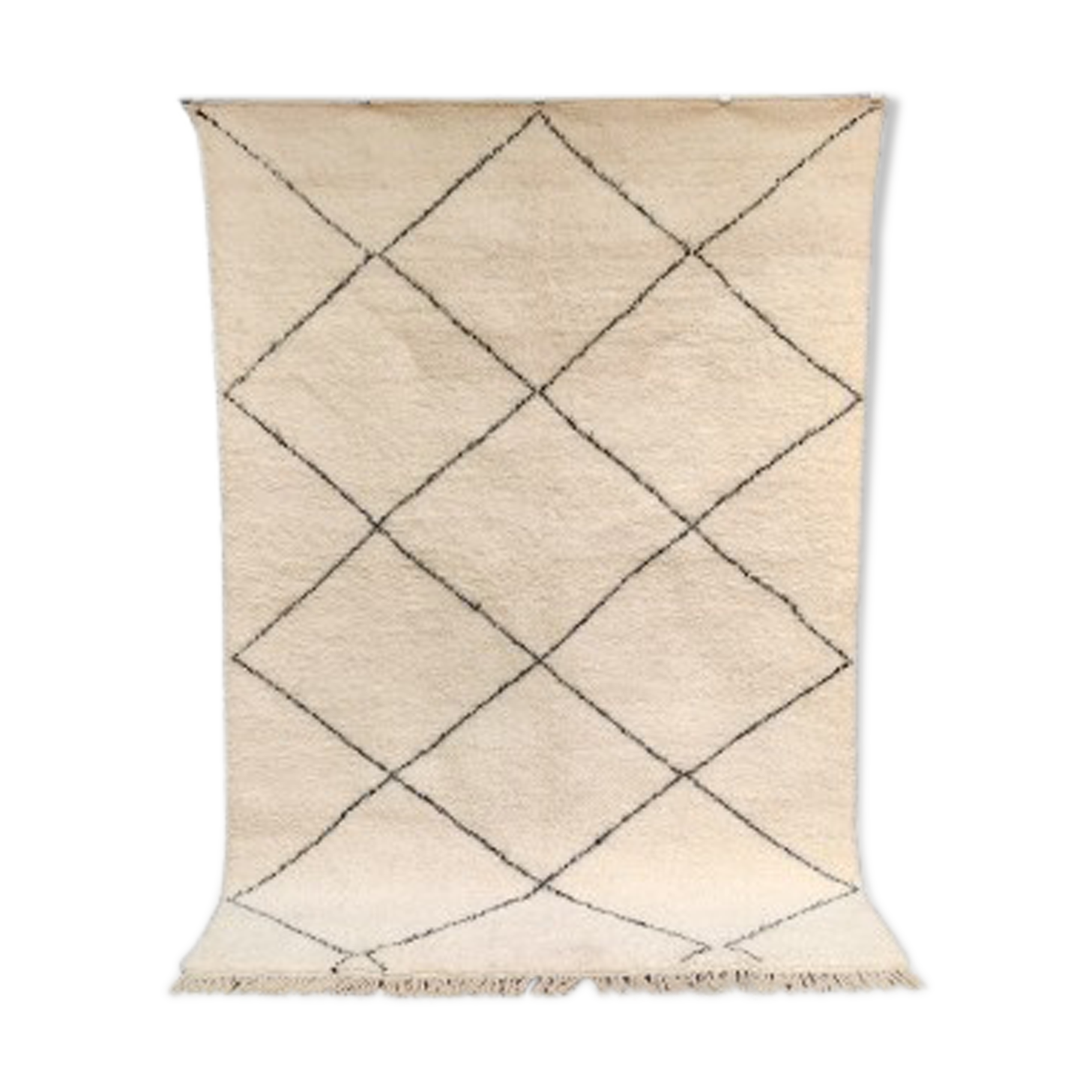 Tapis berbère beni ouarain losanges 200x290 cm
