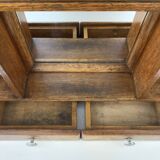 Art Deco Style Oak Wall Cabinet, Circa 1940's