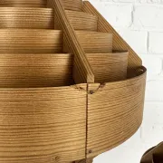 Pair of Hans-Agne Jakobsson pendant lights in pine veneer – AB Ellysett