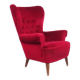 Red Velvet Armchair by Theo Ruth for Artifort, 1950s