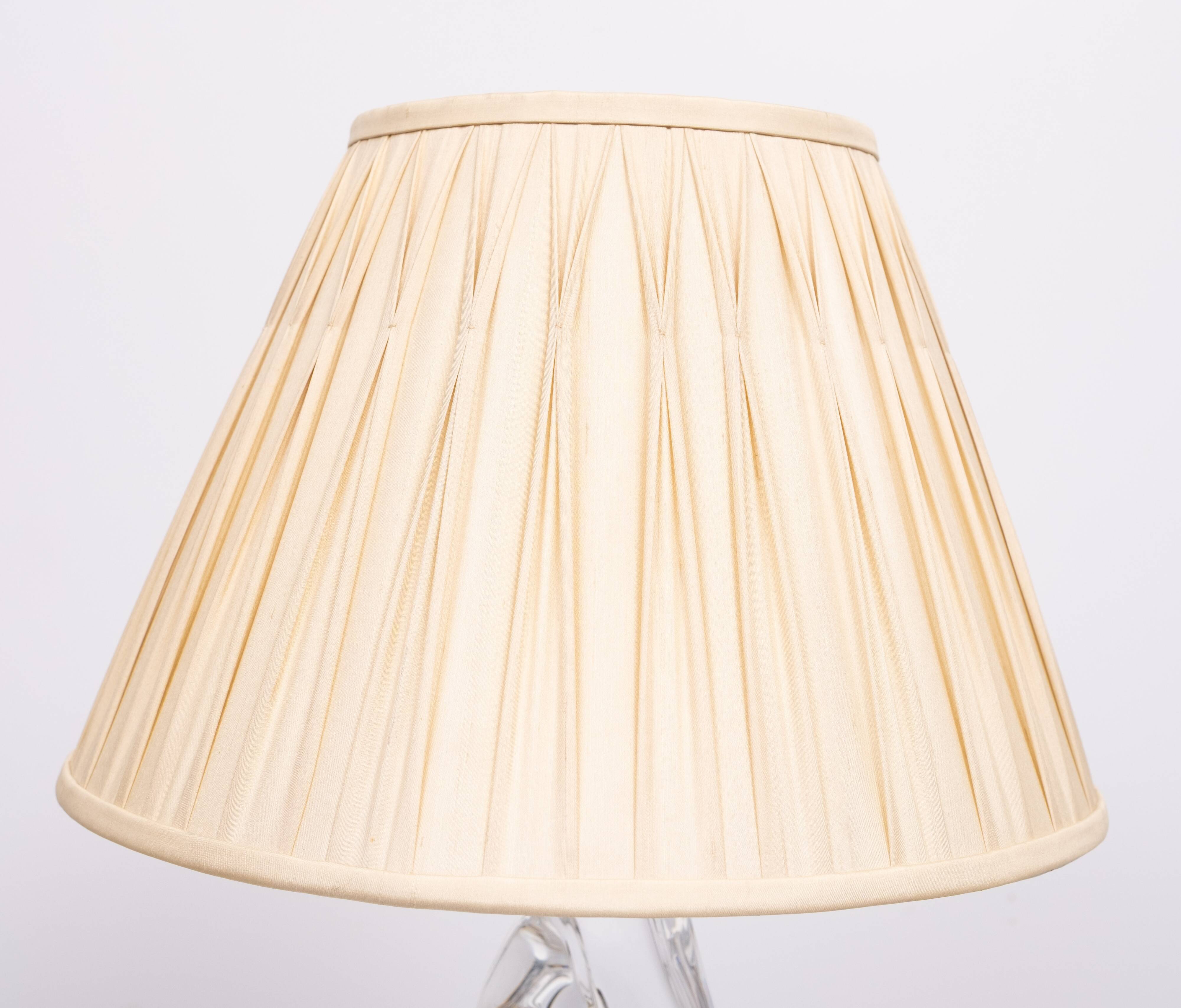 Daum France Crystal Glass table lamp 1965