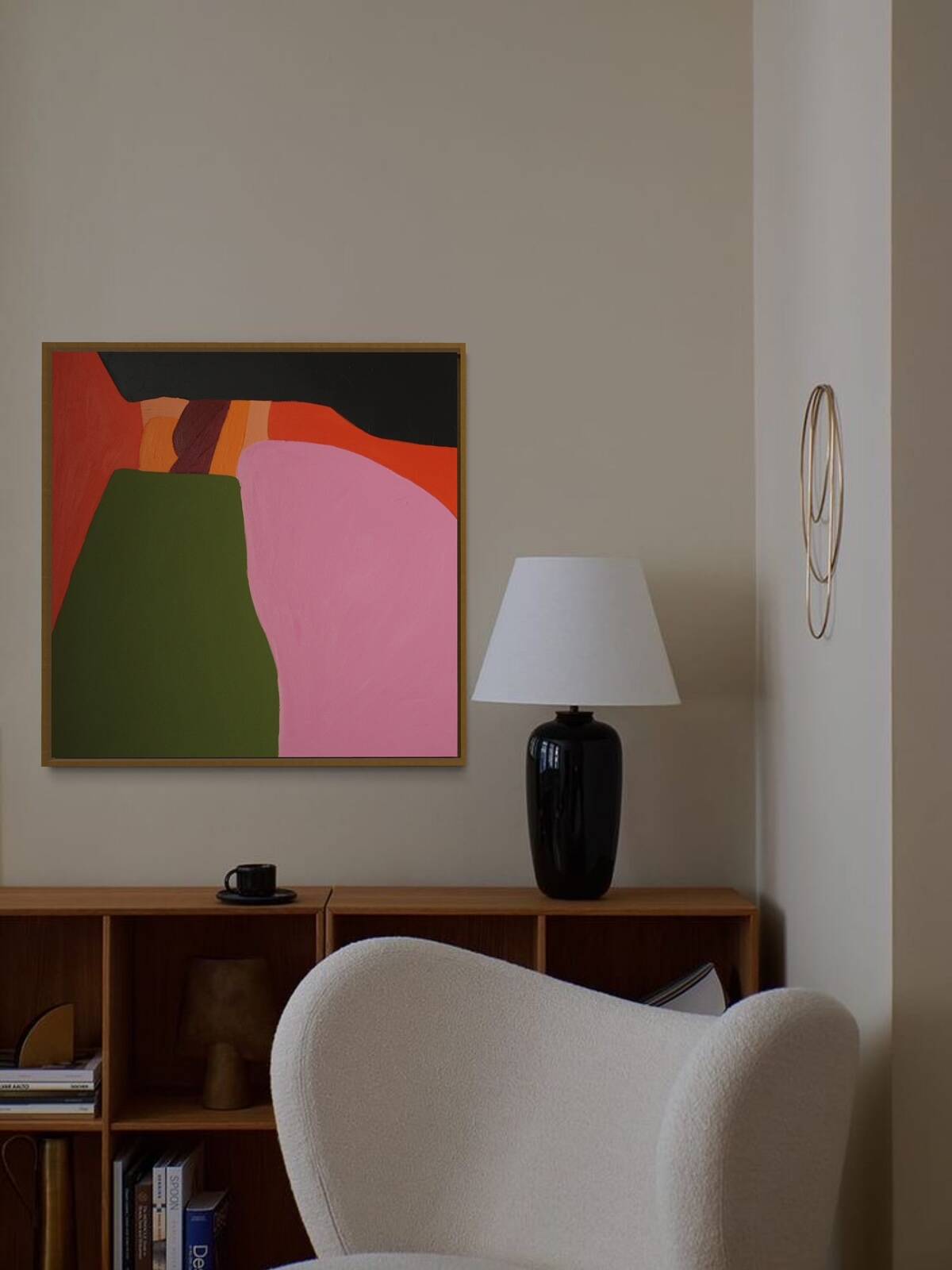 Original painting Orange composition CC 05 by Bodasca