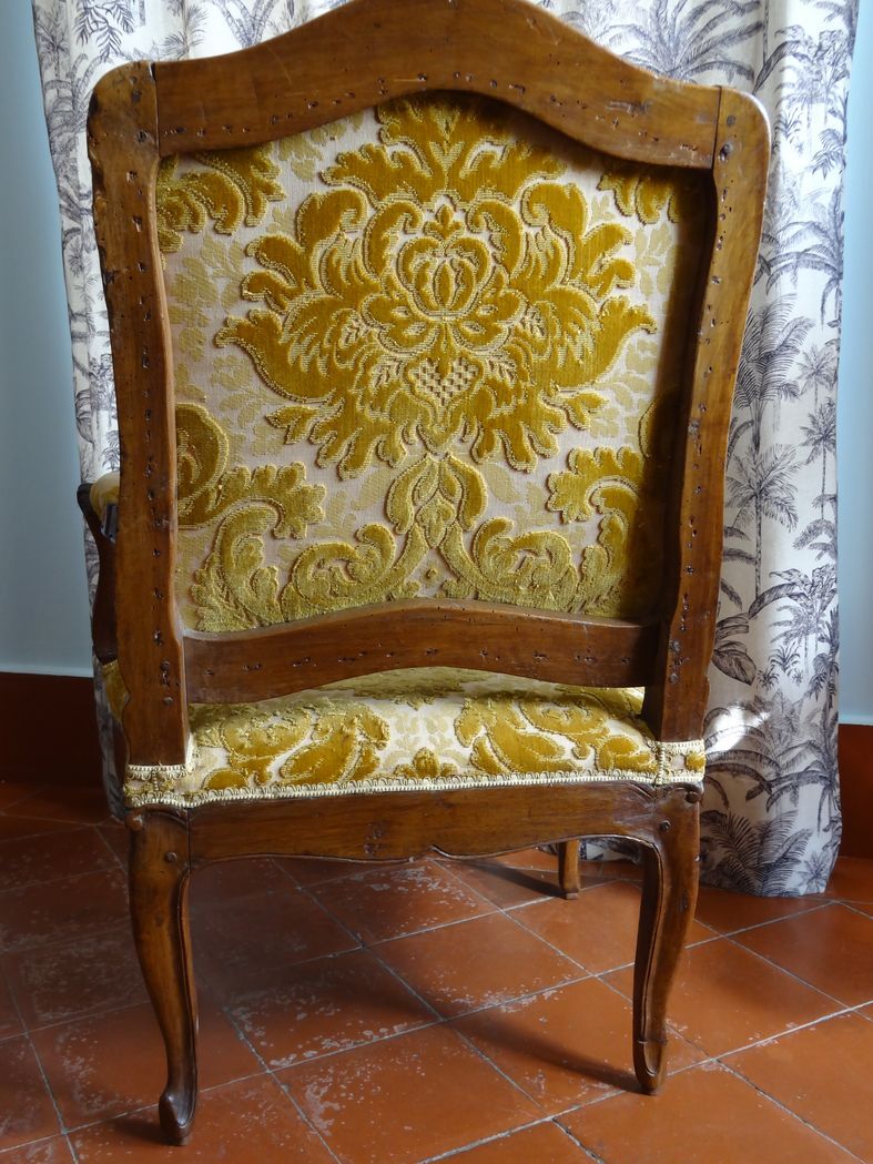 Counterpart of Louis XV period armchairs called "A la Reine"