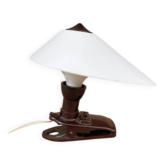 Lampe de nuit à pince en bakélite, zukov tchécoslovaquie, années 1930