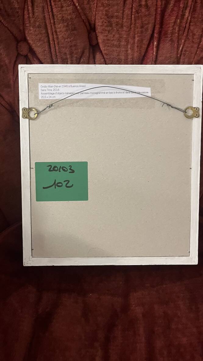 Contemporary painting by Ovidio Wain collage