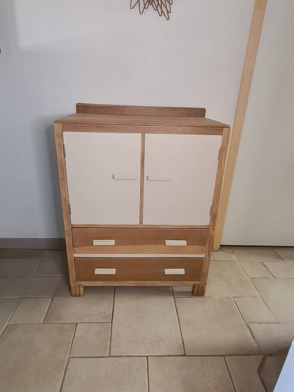 Old boarding school chest of drawers
