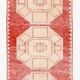 Turkish Classic Oriental Style Red Vintage Runner Rug, 87x379Cm