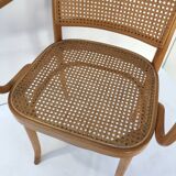 Bentwood and cane armchair