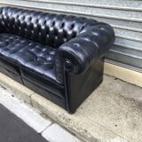 Chesterfield black sofa