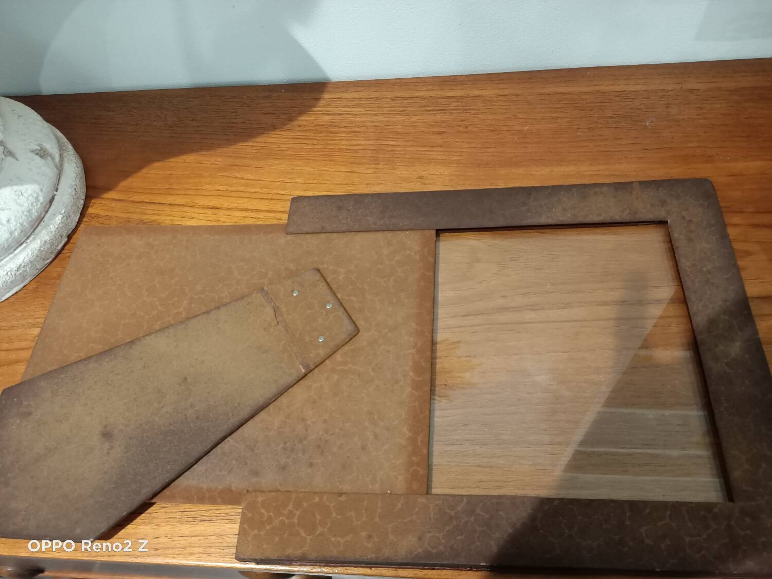 Large chiseled mirror photo frame