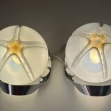 Pair of vintage design wall lights from the 70s